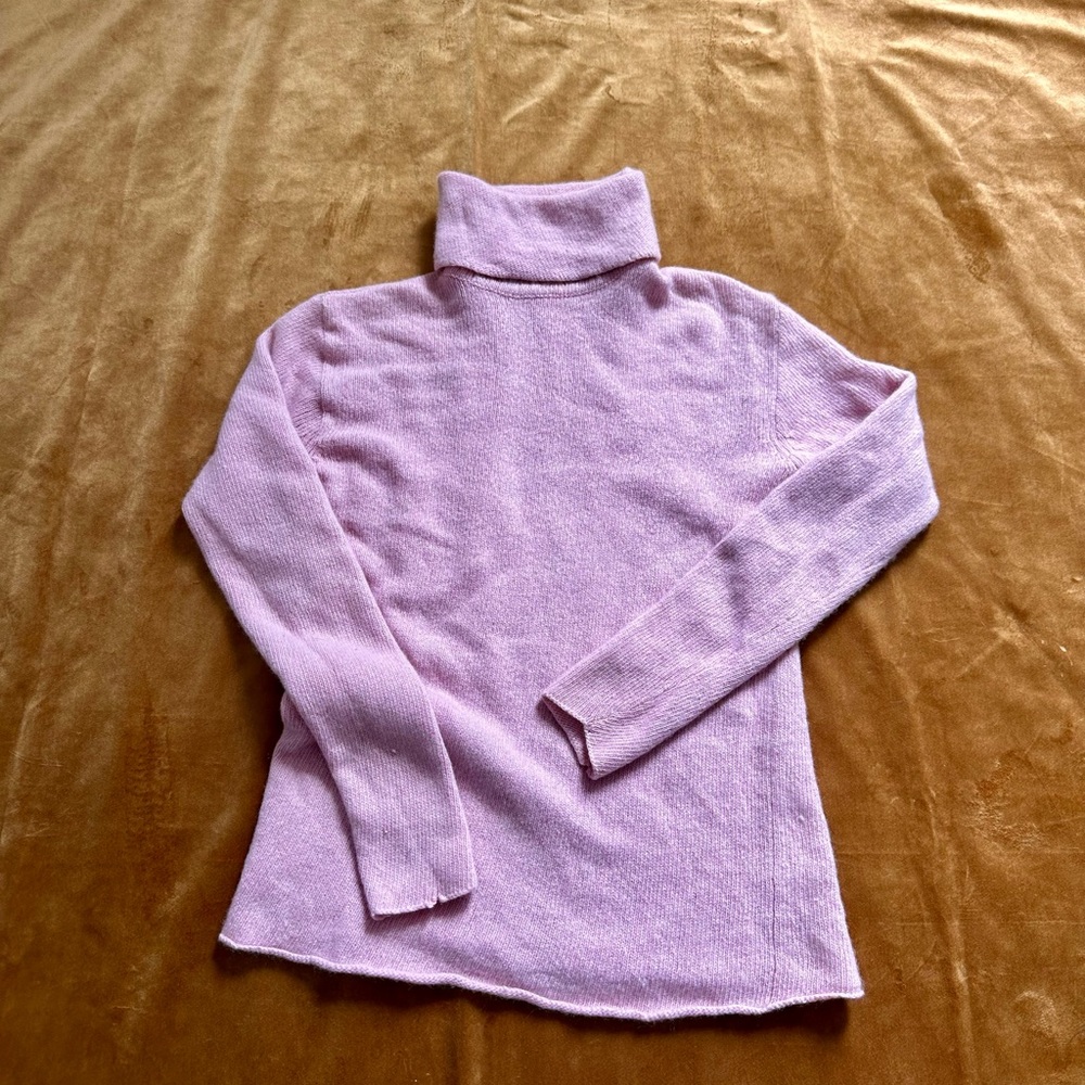 🩰 VINTAGE Y2K COZY BABY PINK CASHMERE TURTLENECK 🩰